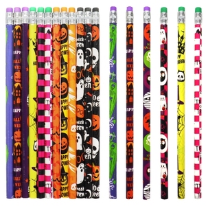 Ensemble d'activités promotionnelles sur le thème <span class=keywords><strong>de</strong></span> Halloween Crayon promotionnel effaçable avec pointe en caoutchouc Crayon HB Mine noire pour les jardins d'enfants - Product Image 1