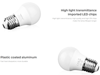 Ampoule LED E27 E26 B22 4W RGB+CCT AC100~240V, boîtier en aluminium de haute qualité, ampoule LED