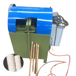 Promotion wood thread machine wood broom stick screw making machine