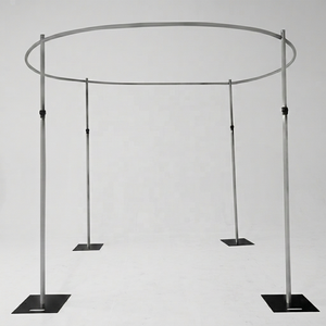 Heavy-Duty Telescopic Pipe and Drape Wedding <b>Backdrop</b> <b>Stands</b> with Frame Pipe and Drape Kit Wedding Decorations - Product Image 1