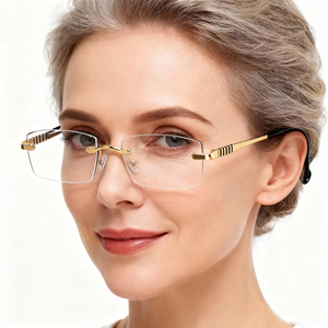 Gafas de Lectura Fotocromáticas con Protección Anti Luz Azul para Hombre y Mujer, Modelo 2025, Montura Cuadrada sin Aro - Product Image 2