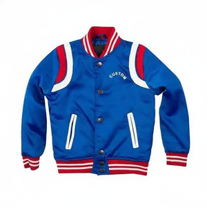 Chaquetas de bombardero de hombre hechas a medida de alta calidad al por mayor para invierno primavera talla grande 2025 con logotipo material de seda de satén de poliéster - Product Image 1