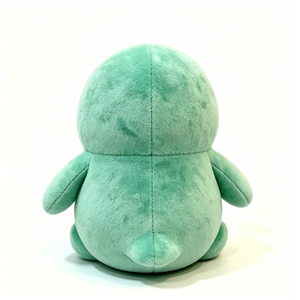 Peluche de pingüino personalizado con mensaje de amor bordado, lindo peluche de pingüino gordo color menta con diseño de corazón rojo. - Product Image 3