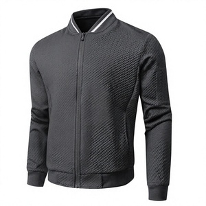 Chaqueta Bomber Acolchada para Hombre, Cuello Alto, Transpirable, 100% Poliéster, Manga Regular, Forro Polar, Relleno de Poliéster, Estilo Universitario - Product Image 3