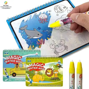 Papier Yimi Livre drôle réutilisable personnalisé pour enfants Livres de coloriage à l'eau avec imprimé sur papier et carton pour enfants