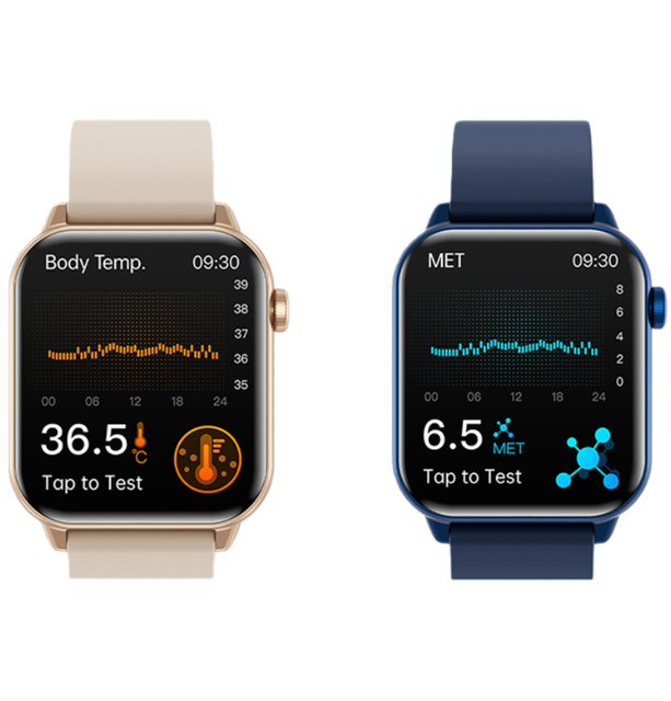 Newest AMOLED Screen ZW64 Fashion Smart Watch Hband APP Health Monitoring Voice Assistant Sports Smart Watch for Men Women