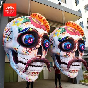 Cabeza de esqueleto de calavera inflable para Halloween, decoración Crazy para eventos - Product Image 3