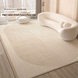 Alfombra Estampada de Estilo Crema, Ligera y de Lujo, Resistente a la Suciedad, Fácil de Cuidar, de Alta Gama, Universal para Sala de Estar, Dormitorio y Sofá, para las Cuatro Estaciones - Product Image 2