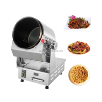 Mesin Robot memasak listrik otomatis, mesin Robot koki untuk restoran, mesin memasak nasi goreng putar, wajan pengaduk Mi pintar