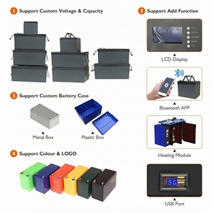 แบตเตอรี่ลิเธียมโซลาร์เกรด A 12V 24V 200Ah 100Ah 150Ah 50Ah 280AH 314AH 400AH LifePo4 สำหรับระบบพลังงานแสงอาทิตย์ภายในบ้าน - Product Image 6