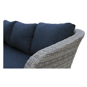 Elegante Set <span class=keywords><strong>da</strong></span> <span class=keywords><strong>Giardino</strong></span> Moderno in Rattan Sintetico <span class=keywords><strong>Bianco</strong></span> con Telaio in Alluminio, Resistente alle Intemperie, Divano per Esterni - Product Image 5
