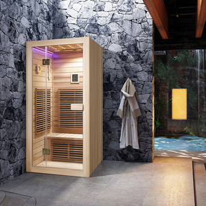 Bestseller Innen-Holzsauna aus Hemlocktanne Trockene Sauna-Kabine mit Infrarot für 1-2 Personen - Product Image 5