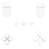 EXtremeRate Ensemble complet de boutons personnalisés, boutons de remplacement, boutons de façade, joysticks, touches pour manette Dualsense Edge PS5