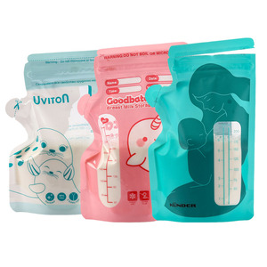 Custom Printed Hot Brand BPA-free Self-stand up <strong>Pouch</strong> Pre Sterilized Breast <strong>Milk</strong> Storage Bags 120ml 220ml Aseptic Bag - Product Image 1