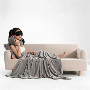 Almohada de Viaje Moderna en Forma de U de Espuma Viscoelástica para Dormir en Aviones Sin Cansancio en el Cuello, con Soporte para el Cuello, Portátil - Product Image 6