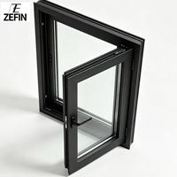 Ventana Abatible de Aluminio con Triple Sellado, Resistente a la Intemperie, Reforzada y Resistente a Impactos