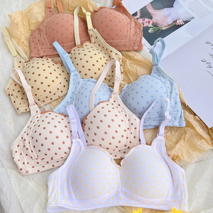 Ropa interior japonesa dulce y Linda para niñas <span class=keywords><strong>sin</strong></span> anillo de acero, <span class=keywords><strong>pecho</strong></span> pequeño, une a estudiantes, sujetador fino para niñas - Product Image 1