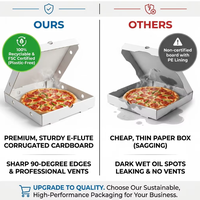 Boîte d'emballage pour pizza écologique en gros, boîte à emporter en carton ondulé personnalisée pour restaurant