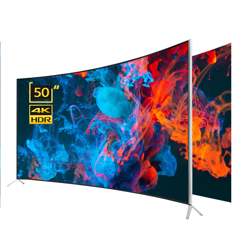 Изогнутый экран 50 дюймов Smart Android LED TV Ultra HD 4K Smart TV