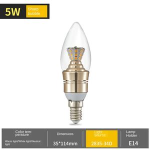 Directo <span class=keywords><strong>de</strong></span> fábrica E14 E27 Bombilla <span class=keywords><strong>de</strong></span> vela LED Tricolor 5W/8W/10W Luz <span class=keywords><strong>de</strong></span> ahorro <span class=keywords><strong>de</strong></span> energía para candelabro <span class=keywords><strong>de</strong></span> lujo e Iluminación Residencial - Product Image 6