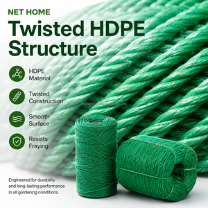 Ligne <span class=keywords><strong>de</strong></span> support pour semis en production en série, respectueuse <span class=keywords><strong>des</strong></span> plantes, pour semis suspendus, en plastique vert foncé stabilisé, ultra-résistant - Product Image 1