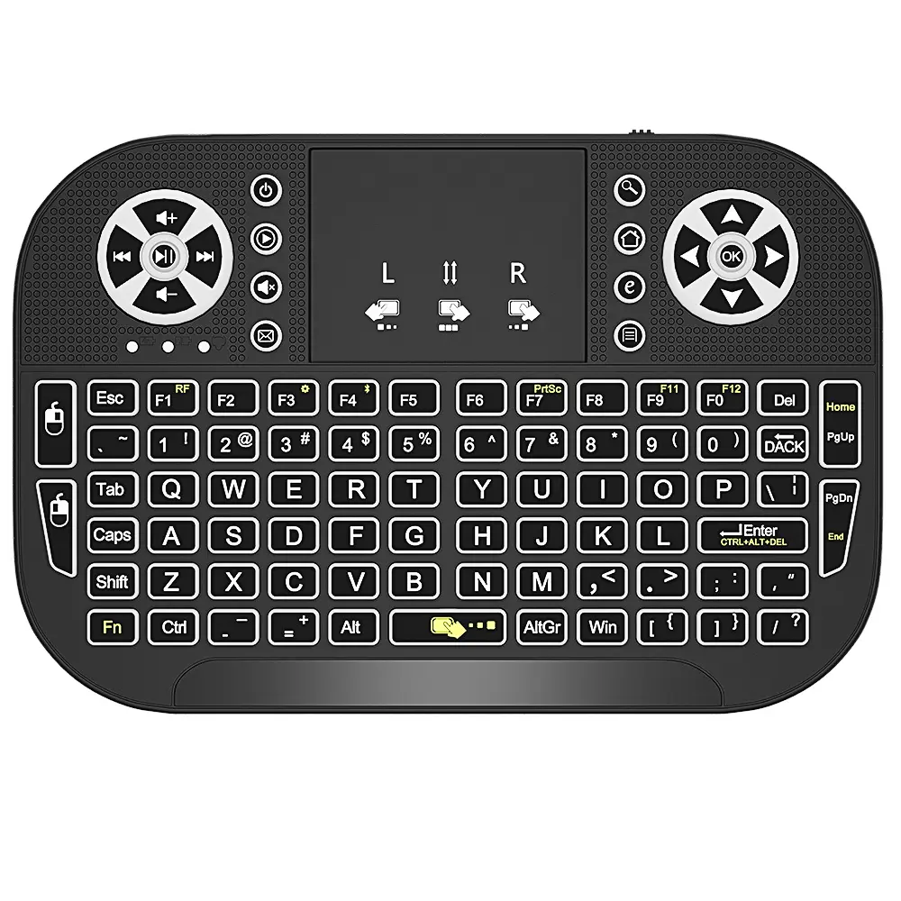 Penjualan terlaris remote control tv air mouse i8 bluetooth nirkabel keyboard android tv box remote control