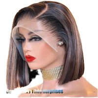 Perruque Lace Front 100% Cheveux Humains Remy, Densité 200%, Brésilienne, Brun Clair, Pré-épilée, Mèches Baby, Lisse Soie, Pour Femmes