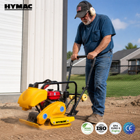 Compacteur à plaque vibrante à essence HYMAC pour la construction de routes en terre, asphalte et béton, avec un compactage à haute efficacité