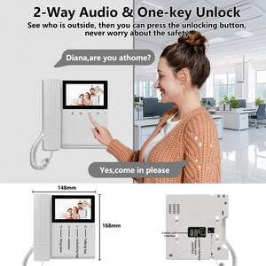 4.<strong>3</strong> Inch Clear LCD Wired Video <strong>Intercom</strong> System IR Night Vision Doorbell Camera Monitor Kits for Villa Home Video Door Phone - Product Image 6