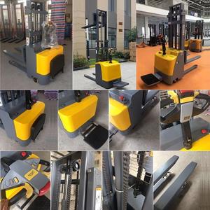 Apilador de paletas eléctrico de <span class=keywords><strong>1</strong></span> tonelada, <span class=keywords><strong>1</strong></span>,5 toneladas y 2 toneladas, bomba hidráulica de batería de CC, apilador eléctrico completo para puertos de almacenes - Product Image 6
