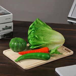 Tabla de cortar de madera rectangular con asa para cortar verduras y frutas en la cocina, juego de tamaños 20x30, 24x34, 30x40 - Product Image 2