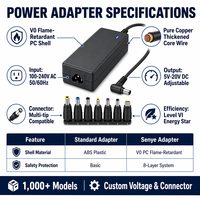 Adaptateur secteur universel AC/DC 5V 2A, prise murale, alimentation avec prise DC pour caméra CCTV, routeur, bande LED