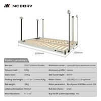 Mécanisme de levage de lit électrique en aluminium MOBORV pour camping-car, fourgon aménagé, matériel de mobilier pour véhicule de loisirs DIY