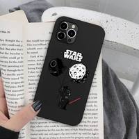 Coque de téléphone en silicone souple avec logo Darth Vader Stormtrooper pour iPhone 13 12 11 Pro Mini XS MAX 8 7 Plus X SE XR