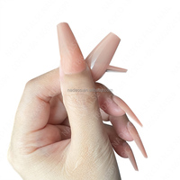 NADECO – faux ongles en forme de cercueil moyen, système de couverture complète, capsule gel x coloré, fournisseurs de faux ongles, gel x ongles de plage