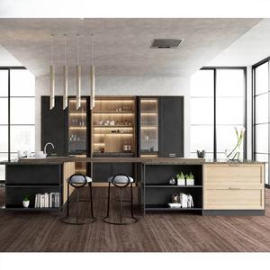 Ensemble d'armoires de cuisine suspendues au design haut de gamme avec appareils électroménagers <span class=keywords><strong>Allure</strong></span> à Guangzhou - Product Image 1