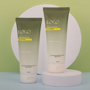 Envase Cosmético para Lavado Facial, Cuidado de la Piel, Contenedor de Plástico para Limpiador Facial, Forma Redonda, Tubo para Crema Limpiadora Facial - Product Image 2