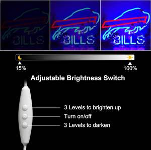 Letrero de Neón de Fútbol Americano Buffalo, Luz LED de Neón para Decoración de Pared, Cuarto de Hombre, Oficina, Bar, Pub, Sala de Juegos - Product Image 4