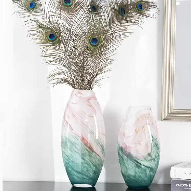 Vase Hand Blown Borosilicate Murano Glass & Crystal New Europe Angel MJ Arrive Custom Art