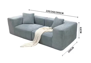 Conjunto de Sofá Seccional Modular Moderno con Funciones Reclinables, Cubierta de Tela, Embalaje al Vacío, Sin Patas - Product Image 6
