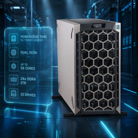 Serveur Tour PowerEdge T640, Double Xeon, DDR4, SAS, NVMe, Stockage Élevé, Stockage Extensible, Serveur Informatique d'Entreprise