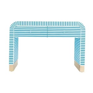 Console d'incrustation d'os de style traditionnel élégant conçu de manière complexe pour le matériel de MDF de chambre à coucher - Product Image 4
