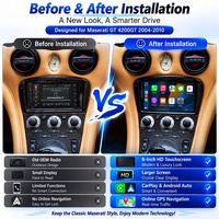 Autoradio Android 8 pouces RoadNavi pour Maserati 4200 GT 2004-2010 avec GPS intégré, aide au recul, tableau de bord, CarPlay sans fil, 4G