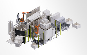 800T-9000T tam otomatik döküm hücresi entegre robotik sprey/ekstraksiyon sistemi - Product Image 2