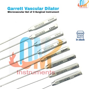 ชุดขยายหลอดเลือดขนาดเล็ก Garrett แบบแมนนวล ทำจากเหล็กกล้าไร้สนิมคุณภาพสูง 8 ชิ้น ได้รับการรับรองมาตรฐาน CE ISO ใช้ซ้ำได้ ระดับ Class I - Product Image 3