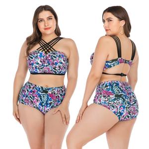 Conjunto de <span class=keywords><strong>Bikini</strong></span> de talla grande para mujer, traje de baño de talla grande, 2022 - Product Image 3