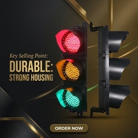 Fournisseur 200mm Solaire Rouge Vert Ambre Feu de signalisation pour portails roulants et portes de garage