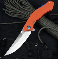 Couteau de poche pliable, lame en acier D2, manche en G10, tactique, EDC, chasse, camping, survie en plein air, OEM personnalisable