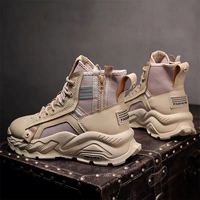 Nouvelles Bottes de Pluie Montantes pour Hommes, Tendance, Chaussures Décontractées à Plateforme, Chaussures de Travail, Chaussures Tendance, Vente en Gros