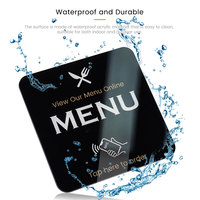 Autocollant Google Review NFC en Acrylique 100 mm en Stock, Plaques Acryliques NFC pour Réseaux Sociaux et Entreprises